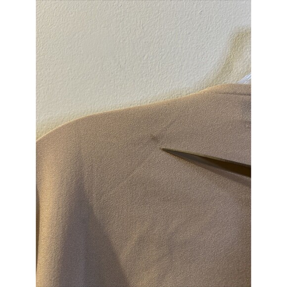 Womens Boohoo Dress Size 16 pullover embellished light brown FLAWS stained - Picture 12 of 16